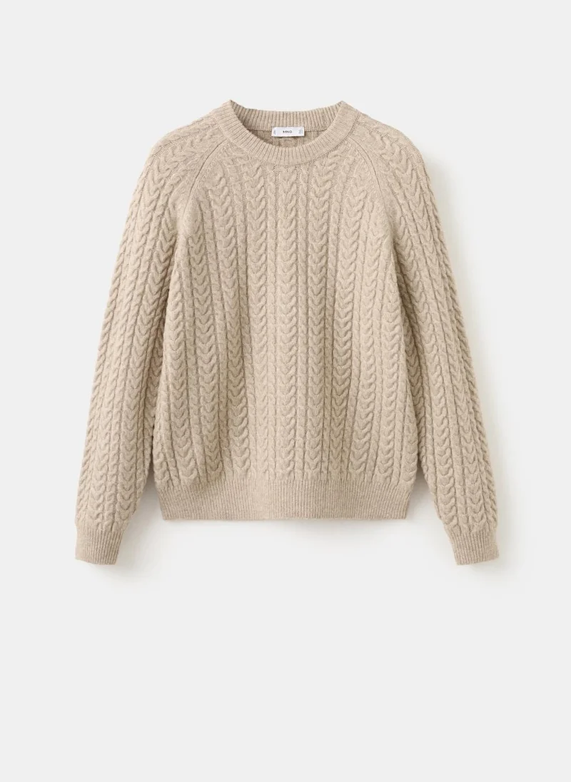 Mango Man  Braided knitted sweater for Men | Best Price UAE